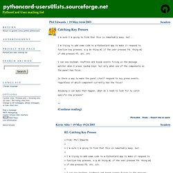 pythoncard mail list