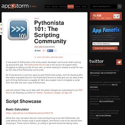 Pythonista 101: The Scripting Community « iPad.AppStorm