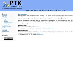 PythonToolkit (PTK)