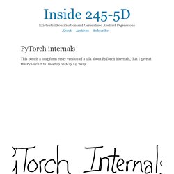 PyTorch internals : Inside 245-5D
