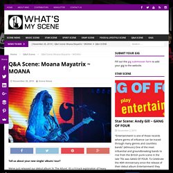 Q&A Scene: Moana Mayatrix ~ MOANA