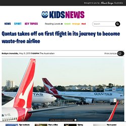 Qantas rubbish-free flight takes off