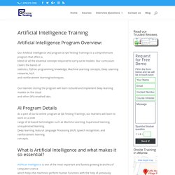 Artificial Intelligence Training Course - Qatestingtrainings