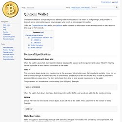 QBitcoin Wallet