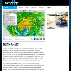 QGIS v ArcGIS - xyHt
