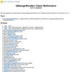 QImageReader Class Reference