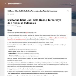 QQBonus Situs Judi Bola Online Terpercaya dan Resmi di Indonesia