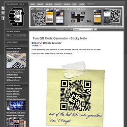 QR Code Generator - Sticky Note