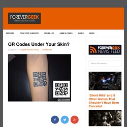 QR Code Tattoo for the Geek