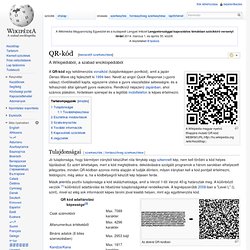 [magyar] Wikipédia: QR-kód