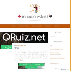 Qruiz – □ It's English O'Clock ! ☃️