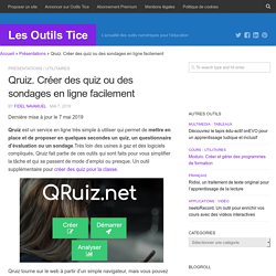 Qruiz. Créer des quiz ou des sondages en ligne facilement