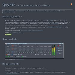 Qsynth - Qt GUI Interface for FluidSynth