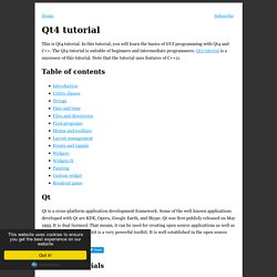 Qt4 tutorial