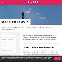 COP 21 : Paris et les Parisiens mobilisés pour le climat – Paris.fr