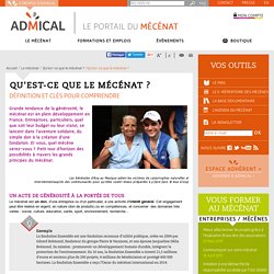 Qu'est-ce que le mécénat ?