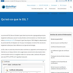 Qu'est-ce que le SSL ?