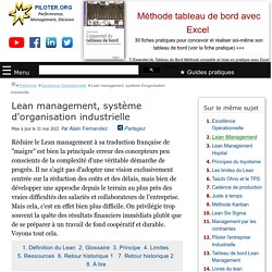 Qu'est-ce que le Lean Management ?