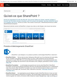 SHAREPOINT - Travail collaboratif (Ms Office)