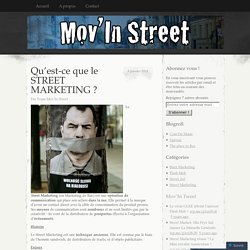 Qu’est-ce que le STREET MARKETING ?