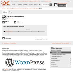 Qu'est-ce que WordPress ?