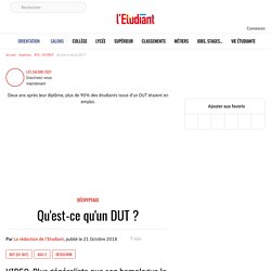 Qu'est-ce qu'un DUT ? - L'Etudiant