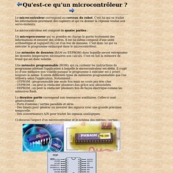 Qu'est-ce qu'un microcontrôleur ?