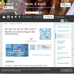 Qu'est-ce qu'un QR code ? - Prim à bord