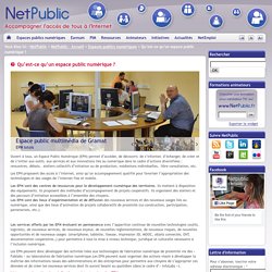 Présentation des EPN : Espace Public Numérique