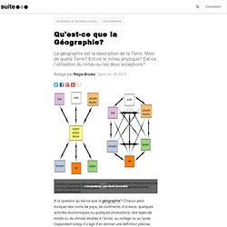Qu'est-ce que la Géographie?