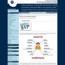 Qu’est-ce que l’identité numérique - Fil d’actualité du Service Informatique et libertés du CNRS