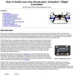 How to build your own Quadcopter AutoPilot / Flight Controller