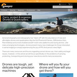 Protect and carry drones & quadcopters for aerial photography.