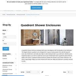 Quadrant Shower Enclosures