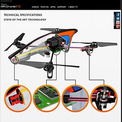 AR.Drone 2.0. Parrot new wi-fi quadricopter- Spécifications