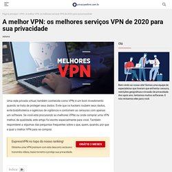 Qual o melhor VPN em 2020?