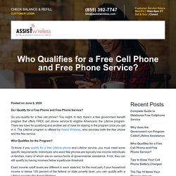 Who Qualifies for a Free Cell Phone and Free Phone Service?