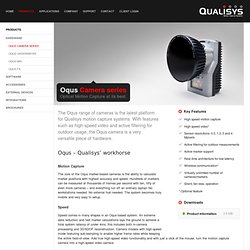 Oqus camera series – Oqus high-speed camera – Qualisys Motion Capture Systems