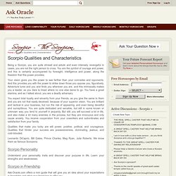 Scorpio Qualities and Characteristics