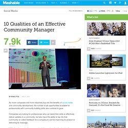 10 Qualities of an Effective Community Manager