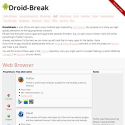 Droid-Break.info - High quality alternative Android apps