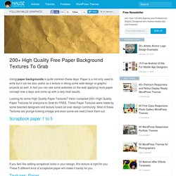 200+ High Quality Free Paper Background Textures to Grab