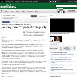 Austin gets mixed grades for air quality