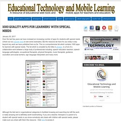 1000 Quality Apps for Learners with Special Needs