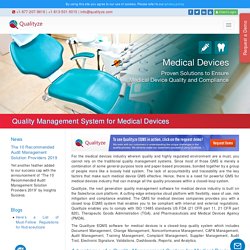 Quality Management Software for Medical Devices
