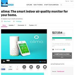 alima: The smart indoor air quality monitor for your home.