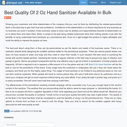Best Quality Of 2 Oz Hand Sanitizer Available In Bulk