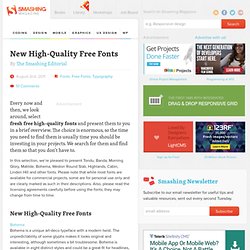 New High-Quality Free Fonts - Smashing Magazine