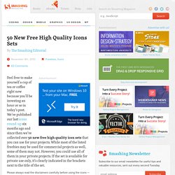 50 New Free High Quality Icons Sets - Smashing Magazine