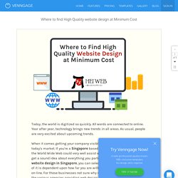 Where to find High Quality website design at Minimum Cost - by Suman Das